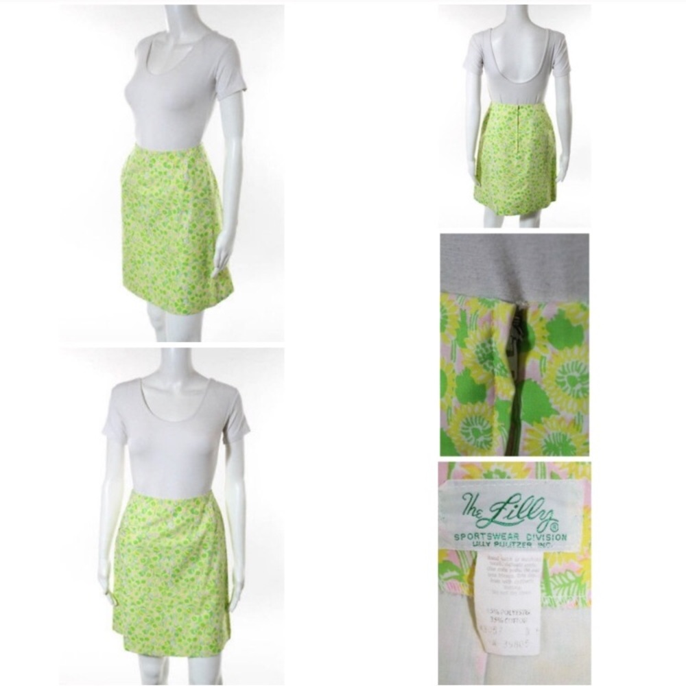 Lilly Pulitzer Vintage sunflower print skirt - Picture 2 of 3